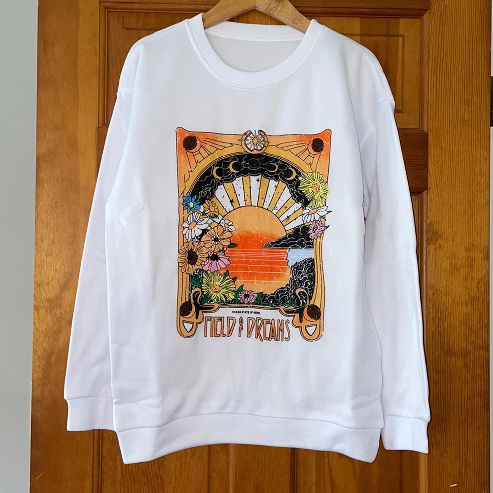 Vintage style graphic crewneck sweatshirt. Never worn. Brand new.